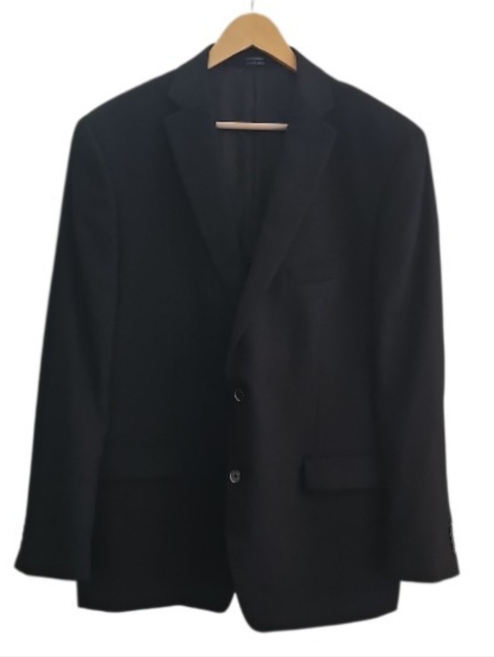 Marc Anthony Wool Blazer Men 48R Black Two Button Suit Jacket Business Classic